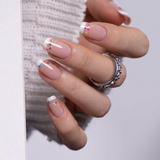 Vivid Dot Veil medium squoval nail detail